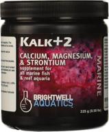 🐠 brightwell aquatics kalk+2: advanced powdered kalkwasser supplement for marine fish & aquariums - boost calcium, magnesium & strontium levels logo