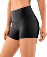 experience all-day comfort: lavento women's buttery soft yoga shorts - perfect for your active lifestyle! logo