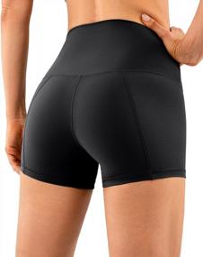 img 3 attached to Experience All-Day Comfort: Lavento Women'S Buttery Soft Yoga Shorts - Perfect For Your Active Lifestyle!