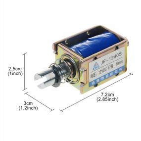 img 3 attached to Мощный соленоидный электромагнит с ходом 10 мм и усилием 1 кг - дизайн открытой рамы постоянного тока 12 В