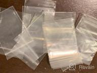 img 1 attached to 100 Pack 1.5X2 Inch 2 Mil Resealable Zipper Plastic Storage Poly Bags review by Ken Pinell