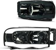 dwvo led tube headlights assembly for 02-05 dodge ram 1500/03-05 ram 2500 3500, with drl headlamp логотип