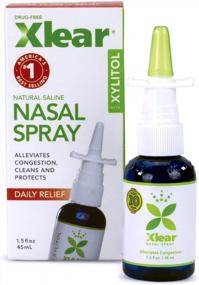 img 4 attached to Xlear Nasal Spray - Natural Saline With Xylitol For Moisturizing And Nasal Health - Pack Of 3 (1.5 Fl Oz) For Kids & Adults