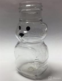 img 3 attached to 🍯 Clearview Containers 24 Pack: Honey Bear Squeeze Bottles with Screw Cap Lid - 2 oz Plastic Bears with Black Cap