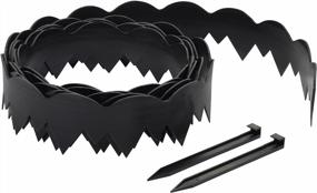 img 4 attached to Dimex 20-Feet Landshark Pound-In Scallop Plastic Landscape Edging Project Kit (3510-20C-3) For Enhanced Landscaping