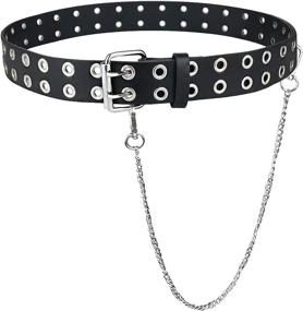 img 4 attached to Belt Women Womens Black Wide Women's Accessories and Belts