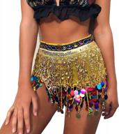festival clothing: munafie women's performance hip scarf outfit for belly dancing skirts логотип
