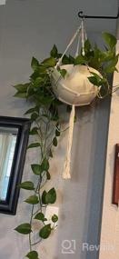 img 5 attached to Add Vibrant Greenery To Your Home With ZOUTOG'S Set Of 4 Handcrafted Macrame Plant Hangers