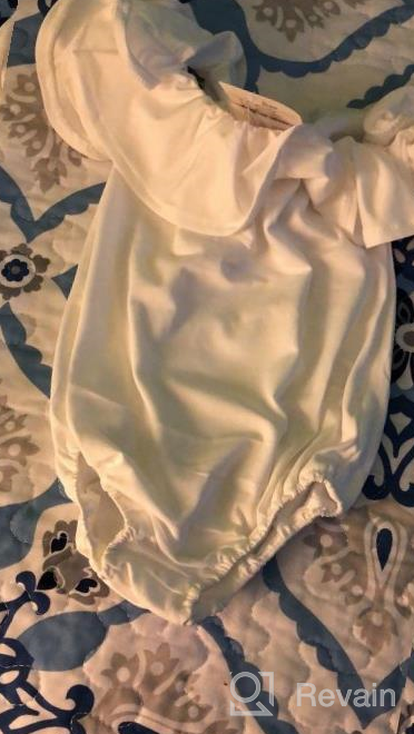 img 1 attached to Cute And Chic: Basic Ruffle T-Shirt Blouse For Infant Toddler Baby Girl'S Casual Wear review by Christopher Kanter