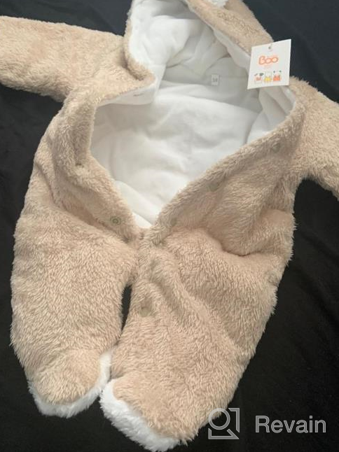 img 1 attached to XMWEALTHY Unisex Baby Clothes Winter Coats Cute Newborn Infant Jumpsuit Snowsuit Bodysuits Registry For Baby Essentials Stuff review by Brian Piecuch