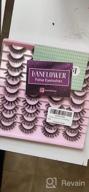img 1 attached to 20 Pairs Pack LANFLOWER Clear Band False Lashes - Natural Look Cat Eye Russian Strip Multi-Layers Messy Fluffy Faux Mink Eyelashes 4 Styles review by Alan Brewer