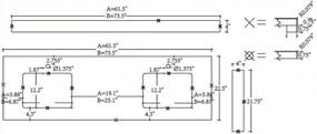 img 1 attached to Столешница с двойной раковиной из белого кварца - 73,5 x 22,5 x 1,5