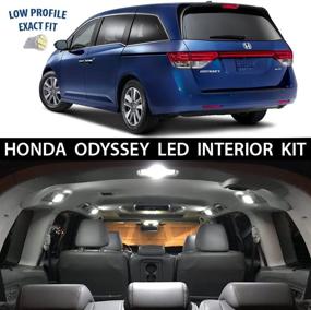 img 4 attached to 🔆 Улучшите свой 2011-2018 год Honda Odyssey с комплектом премиальных белых светодиодных внутренних фонарей - набор из 17 предметов (изготовлен по индивидуальному низкому профилю).