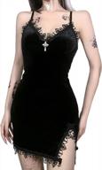 призрачный стиль: женское готическое платье arjungo для хэллоуина с сетчатыми рукавами и кружевным облегающим дизайном с драпировкой логотип