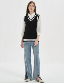 img 1 attached to Stay Fashion-Forward With Gihuo Women'S Sleeveless Sweater Vest In Cable Knit And Houndstooth Design