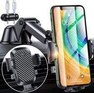📱 [high heat resistant] yru car phone holder [upgraded 80 lb suction cup] thick case friendly, heavy duty cell phone mount for dashboard windshield vent - compatible with iphone 13 pro max, 12, 11 & galaxy logo