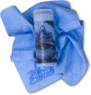 large synthetic chamois blue towel - 43x32cm логотип