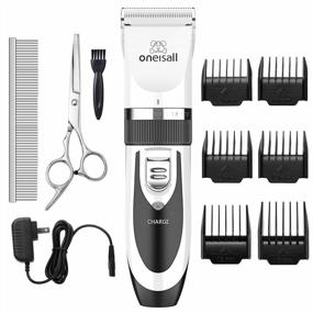 img 4 attached to Say Goodbye To Pet Hair With Oneisall Dog Shaver Clippers - Rechargeable, Low Noise And Cordless