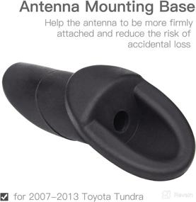 img 2 attached to Genuine Accessory Antenna Ornament Grommet Base for Toyota Tundra 2007-2013 - Replacement Bezel for Manual Radio Antenna Mounted Base (Part Number: 86392-0C040)