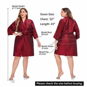 img 3 attached to Kimono-Style Salon Client Gown Robe Cape In Red For Hair Salons & Stylists