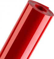 nicapa htv vinyl red roll 12inch x 15feet iron on heat transfer vinyl roll bundle for silhouette/brother/easy to weed iron-on heat press t shirts garments stencil vinyl logo