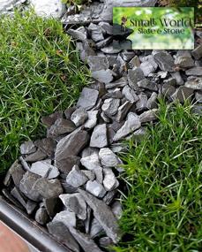 img 1 attached to 🪨 Natural Slate Stone - 1/4 to 1/2 inch Slate Gravel for Aquascaping Aquariums, Miniature or Fairy Garden, Aquarium, Model Railroads, and Wargaming (1)