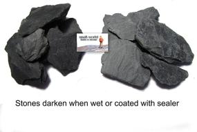 img 2 attached to 🪨 Natural Slate Stone - 1/4 to 1/2 inch Slate Gravel for Aquascaping Aquariums, Miniature or Fairy Garden, Aquarium, Model Railroads, and Wargaming (1)