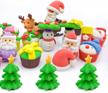 adorable 30-piece christmas animal eraser set for kids - ideal as classroom rewards, desk pets, puzzle solvers, and party favors logo