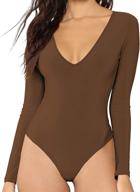 mangdiup womens leotard bodysuit jumpsuit women's clothing : bodysuits логотип