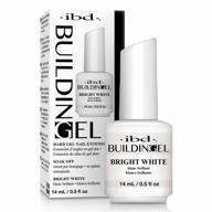 ibd building gel for hard nail extension - bright white 0.5 oz logo
