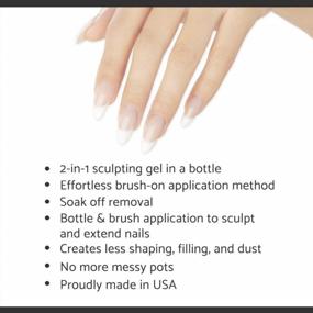img 1 attached to IBD Building Gel For Hard Nail Extension - Bright White 0.5 Oz