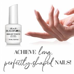 img 3 attached to IBD Building Gel For Hard Nail Extension - Bright White 0.5 Oz