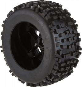 img 2 attached to Set Of 2 ARMA AR510092 Dboots Backflip 3.8" MT 6S RC Monster Truck Tires Mounted On Multi-Spoke 17Mm Hex Wheels With Foam Inserts - Black
