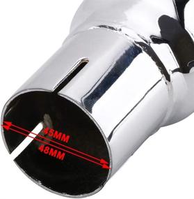 img 1 attached to 🔊 Chrome Megaphone Exhaust Pipe for 2017-2020 Touring, Bagger Models: Street Glide, Dresser, Road King, Electra Glide, Road Glide, Ultra Glide