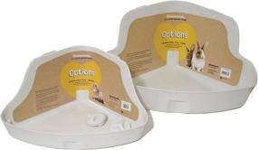 img 1 attached to Convenient and Spacious Options Corner Litter Tray Medium: Optimal Solution for Your Cat's Needs