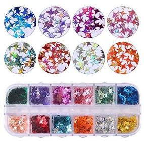 img 2 attached to 12Boxstar VOLODIA Nail Sequins Holographic Laser Glitter Paillette 3D Universe Beauty Decal DIY Tool