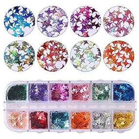 img 4 attached to 12Boxstar VOLODIA Nail Sequins Holographic Laser Glitter Paillette 3D Universe Beauty Decal DIY Tool