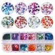 12boxstar volodia nail sequins holographic laser glitter paillette 3d universe beauty decal diy tool logo