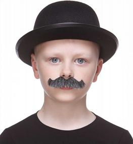 img 3 attached to Rock Your Style With Mustaches Self Adhesive Fake Mustache For Kids - Perfect Costume Accessory For Your Little Ones!