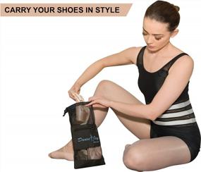 img 1 attached to Zenmarkt DanceJoy Women'S Mesh Shoe Bag For Pointe Ballet Dance Accessories