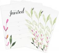 25 count celebration invitations for ladies: birthday, bridal and baby shower, wedding, and graduation parties with envelopes included logo