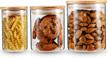 keep your food fresh with yuleer airtight glass storage containers - set of 3 logo