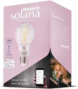 img 3 attached to Bulbrite Solana 2-Pack A19 WiFi Connected Edison Filament LED Smart Light Bulb, Clear