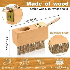 img 3 attached to 🧹 Ultimate 3 Pack Moss Removal Tools: Deck Crevice Tool, Grout Brush Cleaner Wire Brush, Moss Scraper Weed Remover - Ideal for Bricks, Flagstone, Concrete, Pavements, Sidewalk