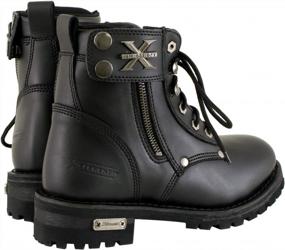 img 1 attached to Women'S Black Leather Zippered Motorcycle Boots - Xelement 2505 Righteous - Size 9
