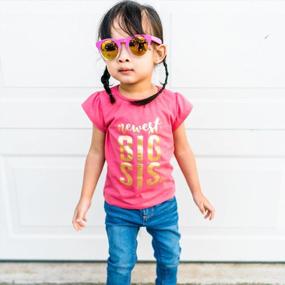 img 2 attached to 👕 Fayfaire Big Sister Shirt Outfit: Premium Quality Big Sis Clothing 2T-4T