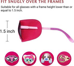 img 2 attached to Astropic 4Pcs Left Eye Patches for Kids Glasses - Pink: Eye Care Solution