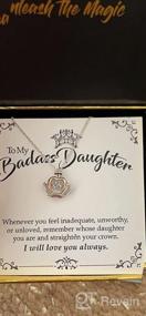 img 7 attached to Aphrodite's Luxe Crown Necklace for Daughter - Perfect Mother Daughter Gift, Graduation & Birthday Present from Mom and Dad