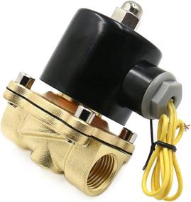 img 1 attached to Baomain 1/2 Inch Brass Electric Solenoid Valve For Water, Air, And Fuels - N/C Valve With AC 220V Power Supply