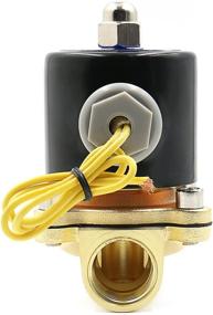 img 2 attached to Baomain 1/2 Inch Brass Electric Solenoid Valve For Water, Air, And Fuels - N/C Valve With AC 220V Power Supply